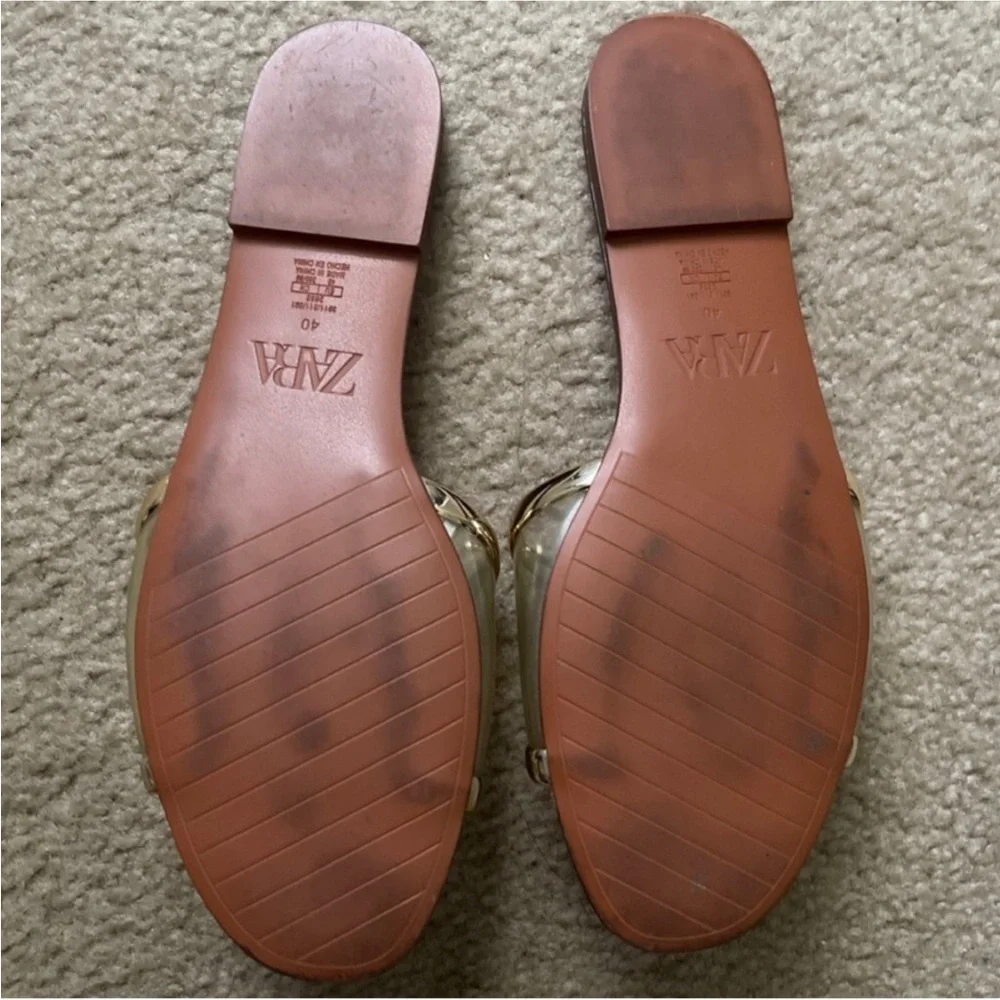 Zara Transparent Flat Sandals - Picture 5 of 5